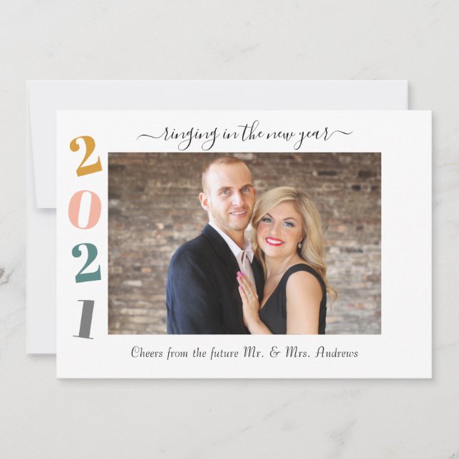 2021 Ringing in the New Year engagement Photo (Front)