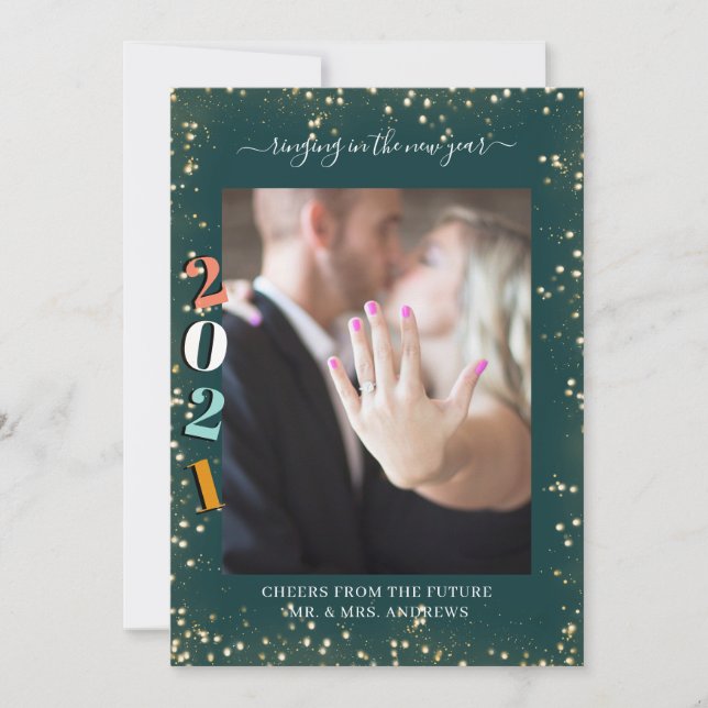 2021 Ringing in the New Year engagement Photo (Front)