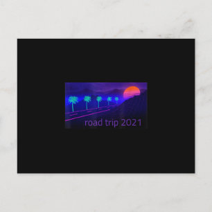 2021 Road Trip Travel Souvenir Camper Hiking Postcard