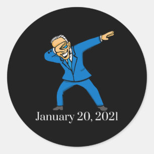 2021 Shirt Biden Dabbing Tee Shirt Classic Round Sticker
