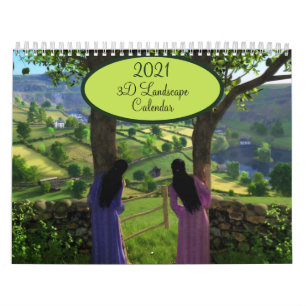 2021 Silverwebforge 3D Landscape Calendar