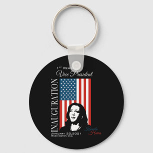 2021 Souvenir First Female Vp Harris Biden Key Ring