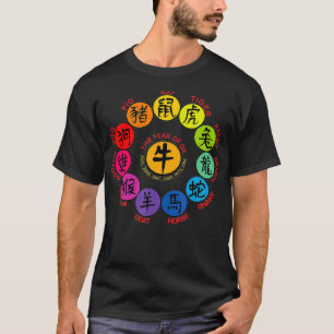 2021 Year of OX 12 Chinese Zodiacs Lunar New Year T-Shirt
