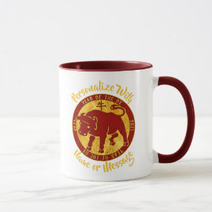 2021 Year Of The Ox Gold Look Mug
