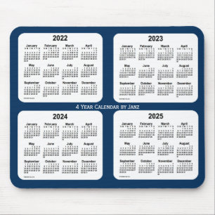 2022-2025 Police Box Blue 4 Year Calendar by Janz Mouse Pad