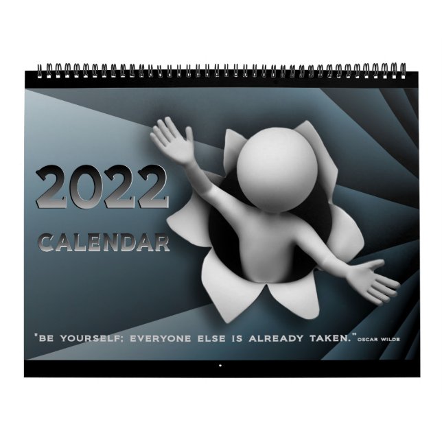 2022 3D Peeps Large Calendar with Quotes (Cover)