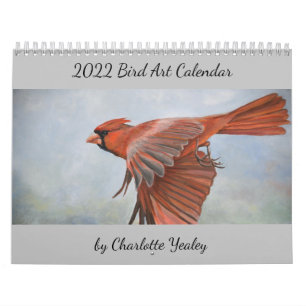 2022 Bird Art Calendar by Charlotte Yealey