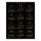 2022 Black Gold Full Year Home Office Calendar