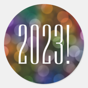 2022 bokeh classic round sticker