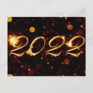 2022 (bokeh lights) postcard