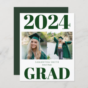 2022 BUDGET Green Modern Script 2 Photo Invitation