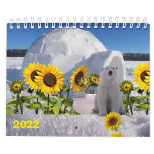 2022 Calendar Polar Bear