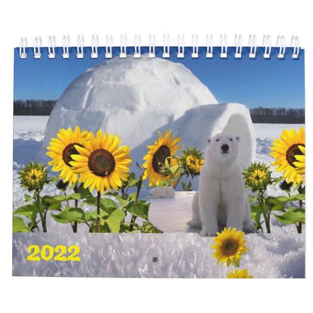 2022 Calendar Polar Bear (Back)