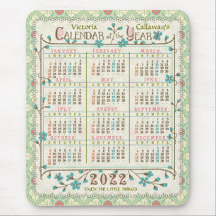 2022 Calendar (See Description for New Version)  Mouse Pad