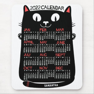 2022 Calendar (See Description for New Version)  Mouse Pad