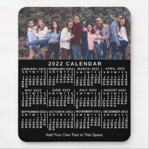 2022 Calendar (See Description for New Version)  Mouse Pad