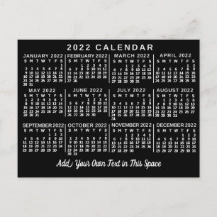 2022 Calendar (See Description for New Version)  Postcard