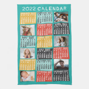 2022 Calendar (See Description for New Version)  Tea Towel