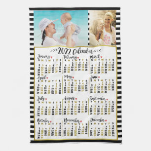 2022 Calendar (See Description for New Version) Tea Towel