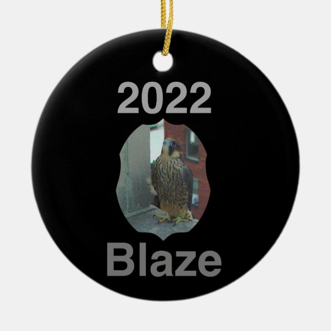 2022 Ceramic Circle Ornament Blaze (Front)