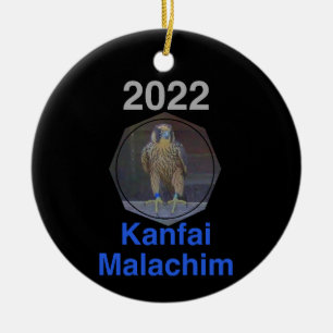 2022 Ceramic Circle Ornament Kanfai Malachim