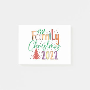 2022 Christmas Family Post-it Notes