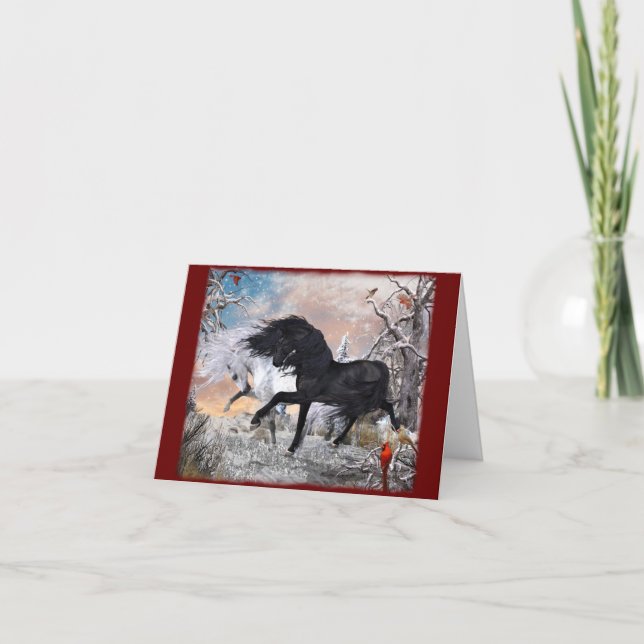 2022 Christmas Horses ver2 Card (Front)