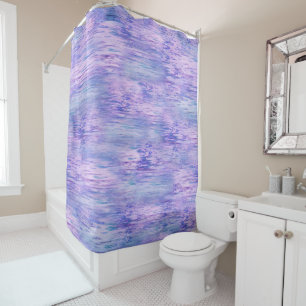 2022 colour of the year water pattern shower curtain