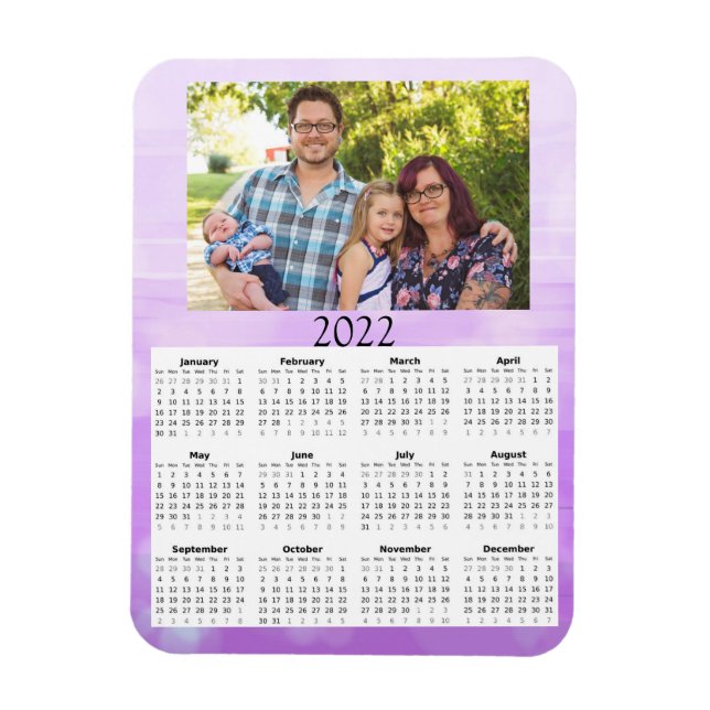 2022 Customised Photo Calendar Mini Magnet (Vertical)