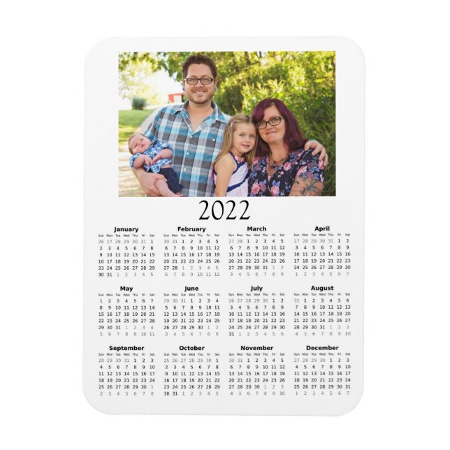 2022 Customised Photo Calendar Mini Magnet (Vertical)
