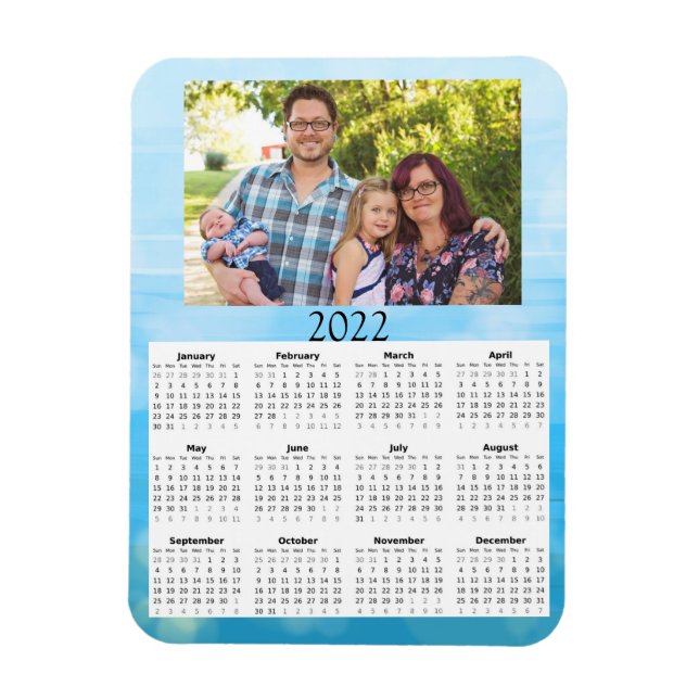 2022 Customised Photo Calendar Mini Magnet (Vertical)