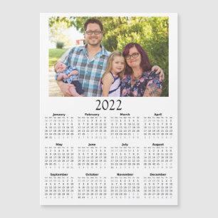 2022 Customised Photo Calendar Mini Magnet