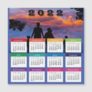 2022 Family Calendar Magnetic Card