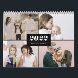 2022 Family Photo Collage Modern Simple Elegant  Calendar<br><div class="desc">2022 Family Photo Collage Modern Simple Elegant Calendar. Available in Black and white.</div>