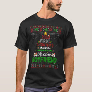 2022 First Christmas With My Smokin Hot And Boyfri T-Shirt