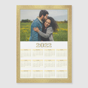 2022 Full Year Magnetic Calendar Custom Photo