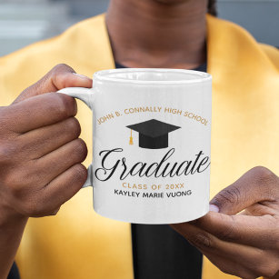 2022 Graduate Chic Class of 2022 Personalised Name Coffee Mug