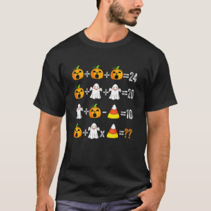 2022 Halloween Order Of Operations Quiz Math Teach T-Shirt