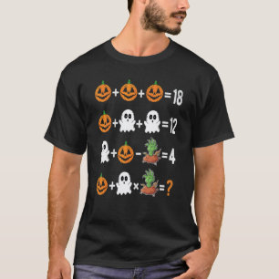 2022 Halloween Order Of Operations Quiz Math Teach T-Shirt