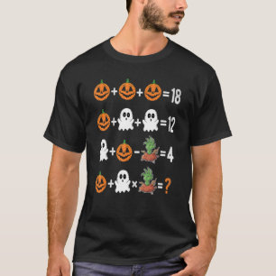 2022 Halloween Order Of Operations Quiz Math Teach T-Shirt