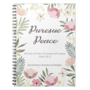 2022 JW Convention - flower Notebook