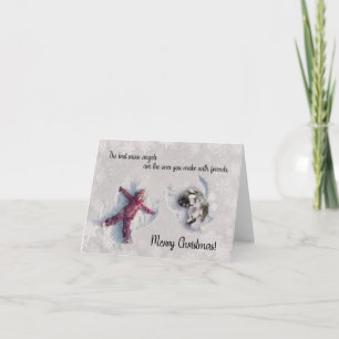 2022 Keeshond Christmas Card Blank inside