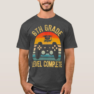 2022 Level Complete Graduation 6th Grade Gamer T-Shirt