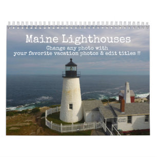 2022 Maine Coast Ocean Photography Lighthouse Calendar