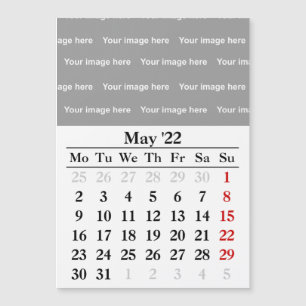 2022 May calendar Magnetic card