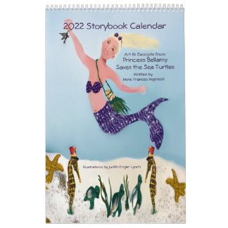 2022 Mermaid and Sea Turtles Storybook Calendar 