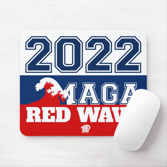 2022 Midterms Ultra MAGA Red Wave Mouse Pad (With Mouse)