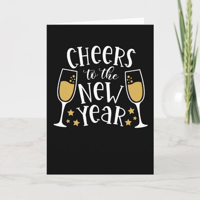 2022 New Year Matching Happy Party Family Pajama Card (Front)