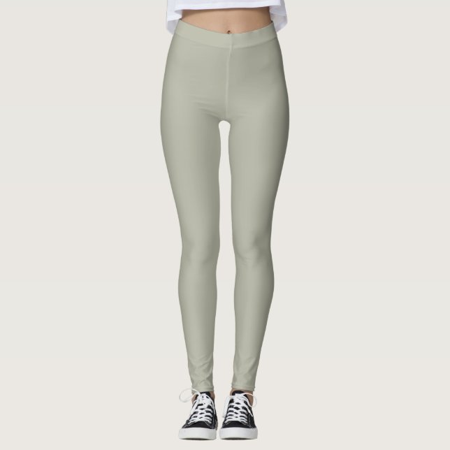 2022 October Mist interior design trend colour. El Leggings (Front)
