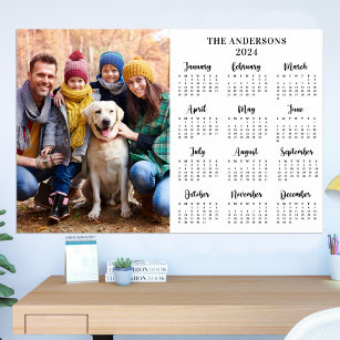 2022 Personalised Photo New Year 12 Month Calendar Poster